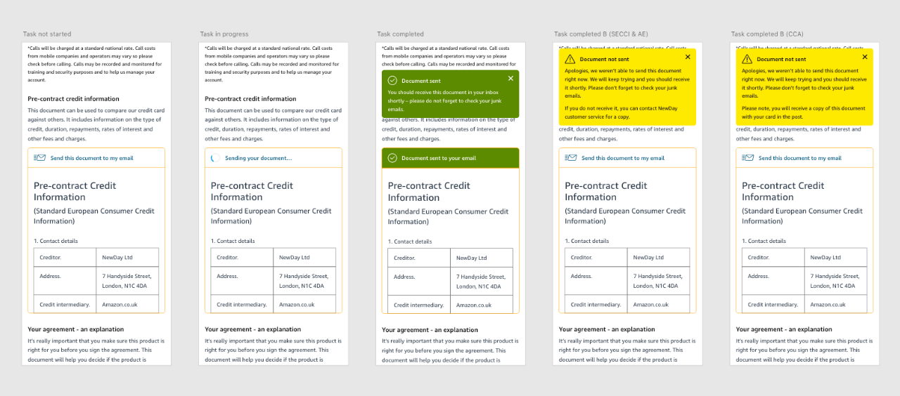 A new feature to send important document to user's email
