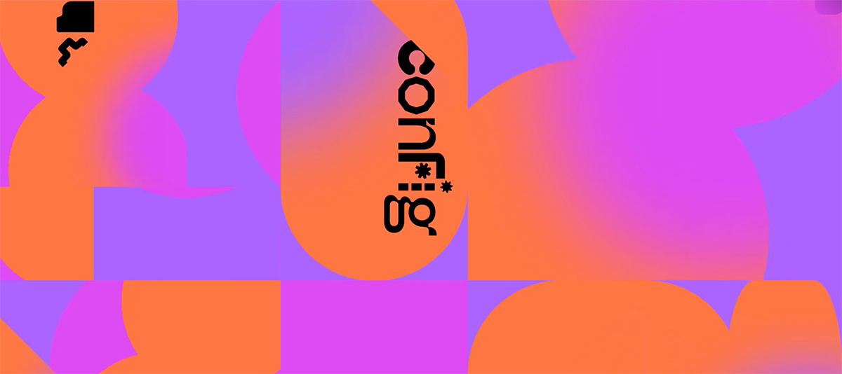 Config 2021 poster, the global design conference by Figma