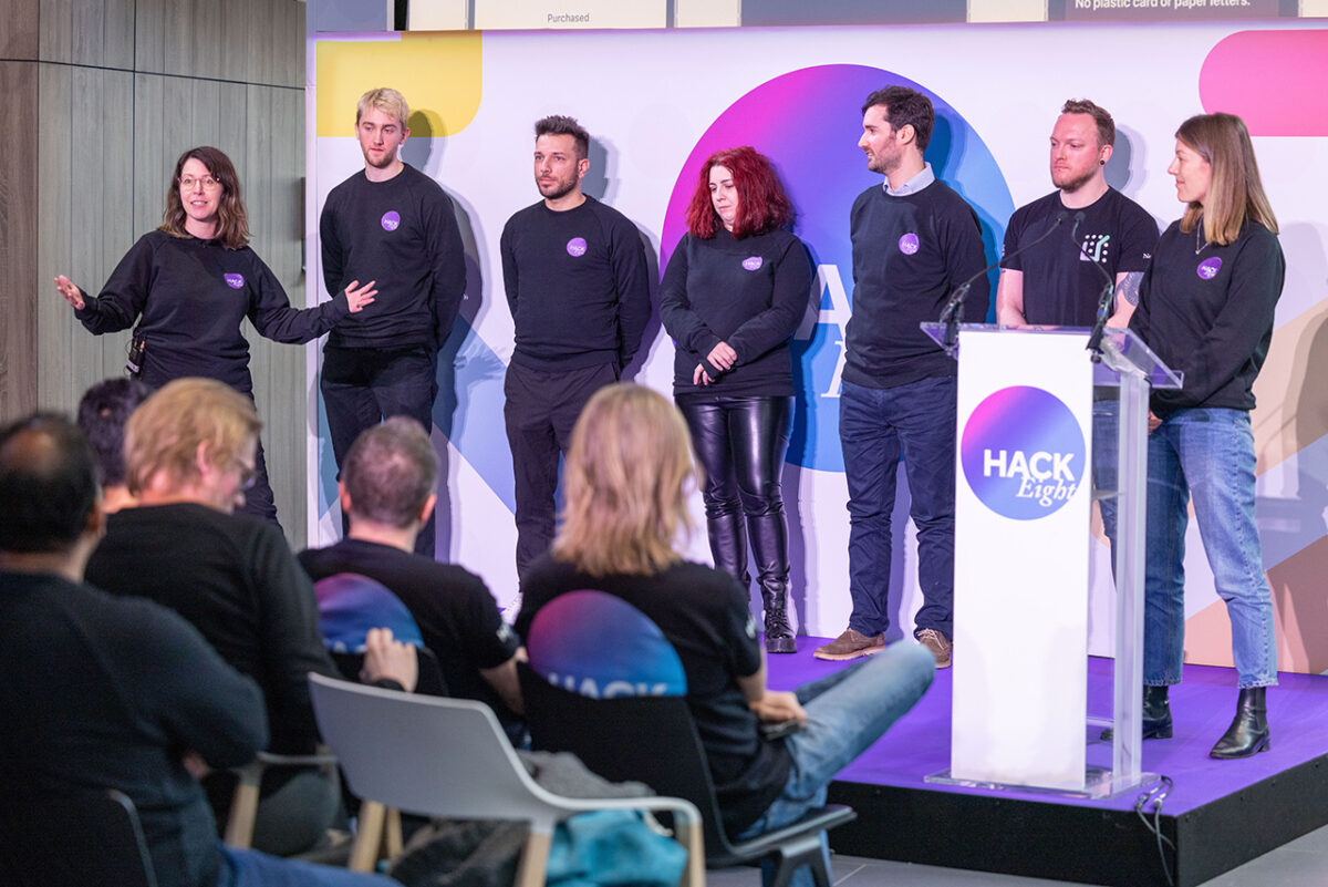 Team presentation at the Newday Hackathon 2021