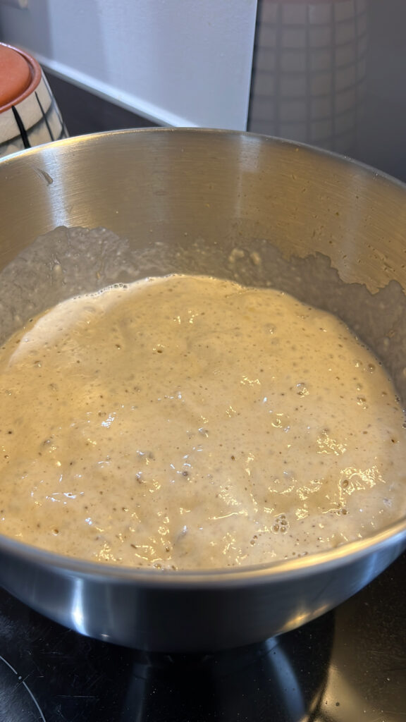 The batter needs to rest until it doubles